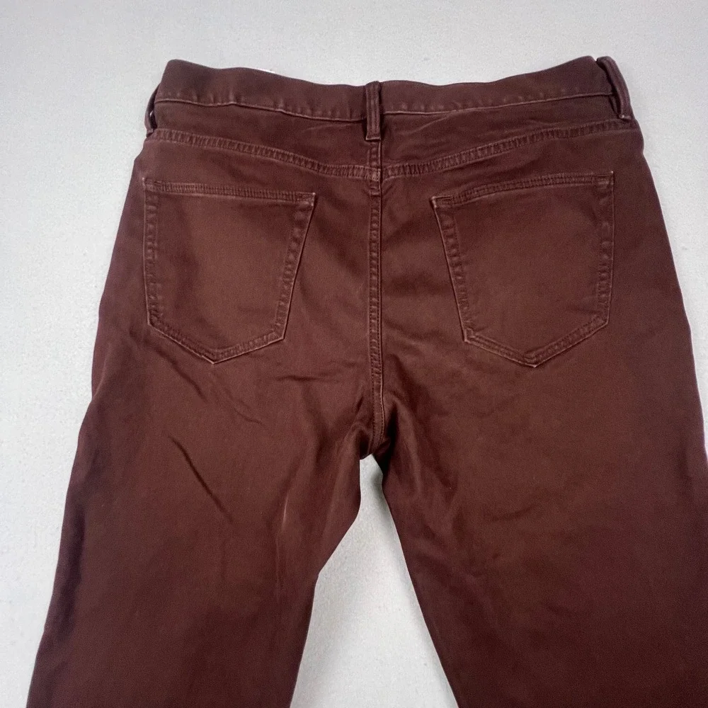 Banana Republic Traveler Pants Mens 34x34 Brown Athletic Tapered Twill Casual